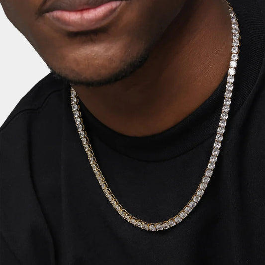 Zircon Chain Tennis Necklace (4MM)