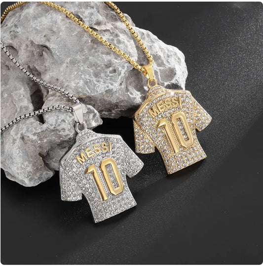 Messi Diamond Pendant Necklace