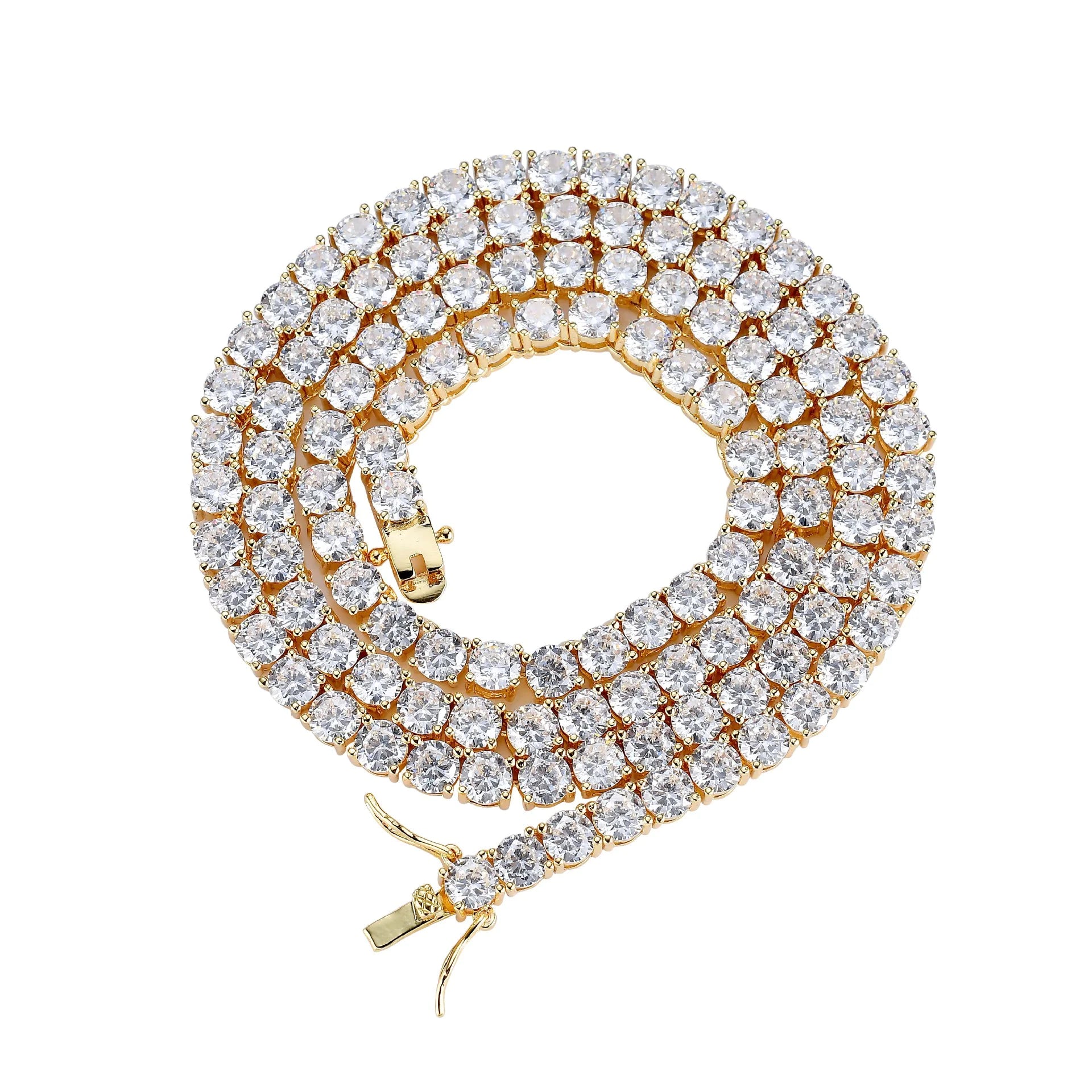 Zircon Chain Tennis Necklace (4MM)