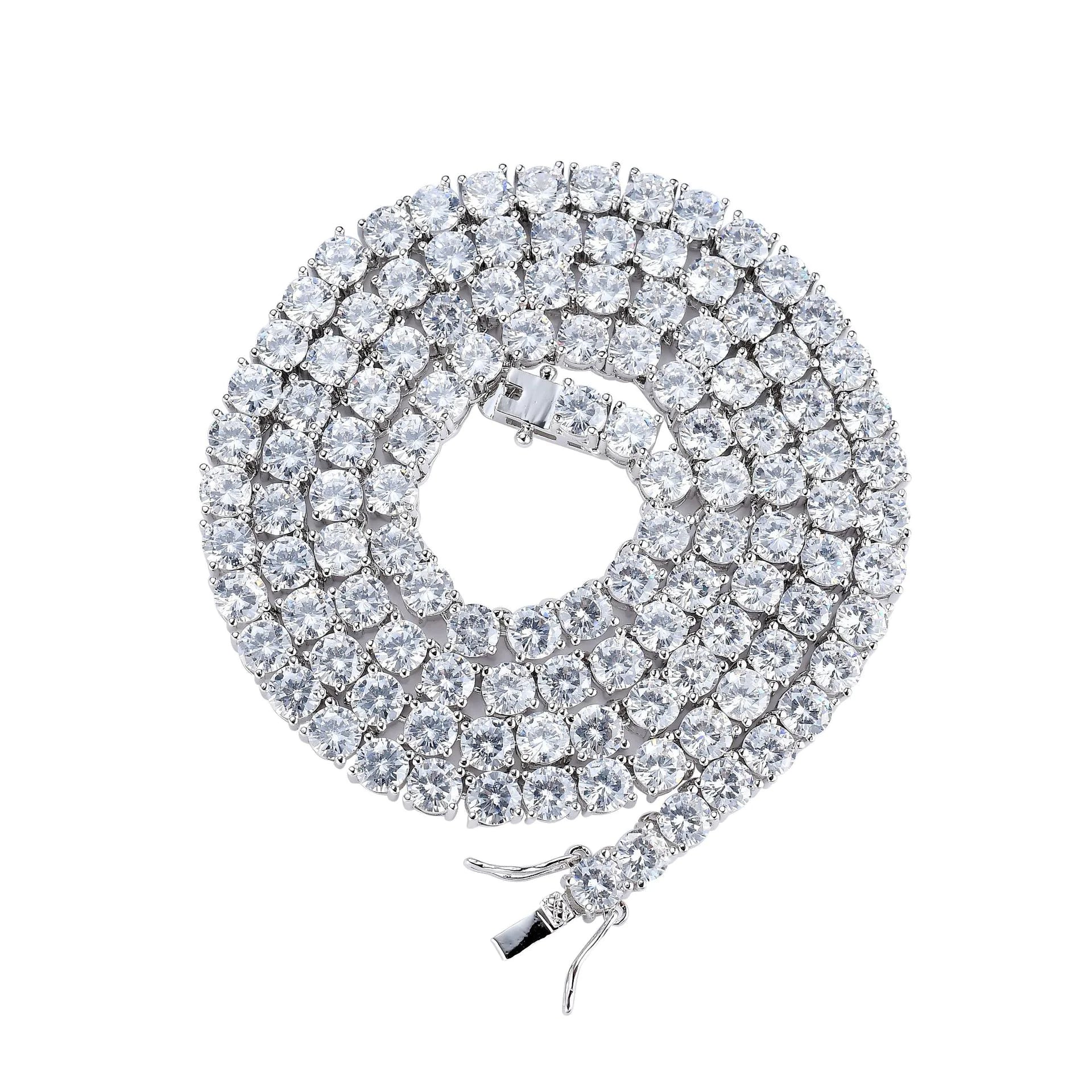 Zircon Chain Tennis Necklace (4MM)