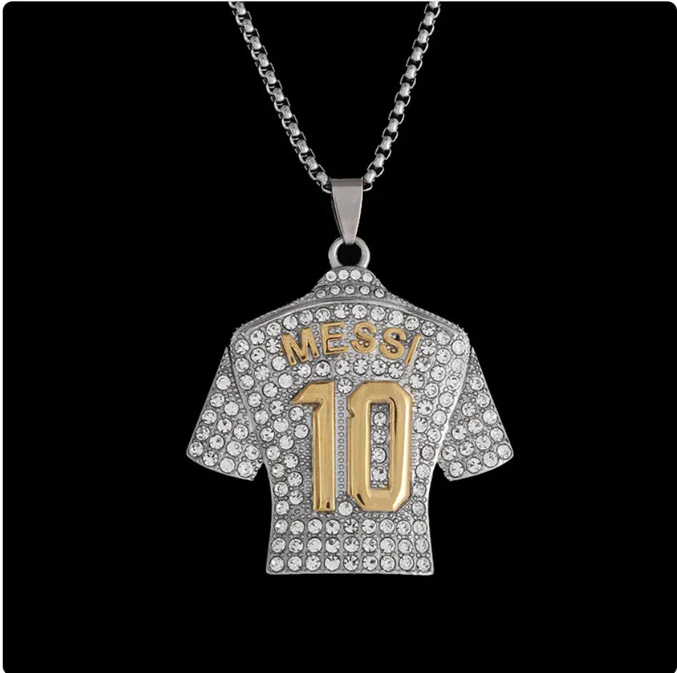 Messi Diamond Pendant Necklace