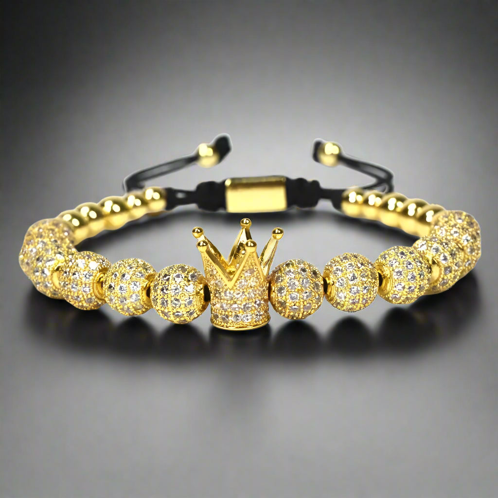 MICRO PAVE CROWN BRACELET