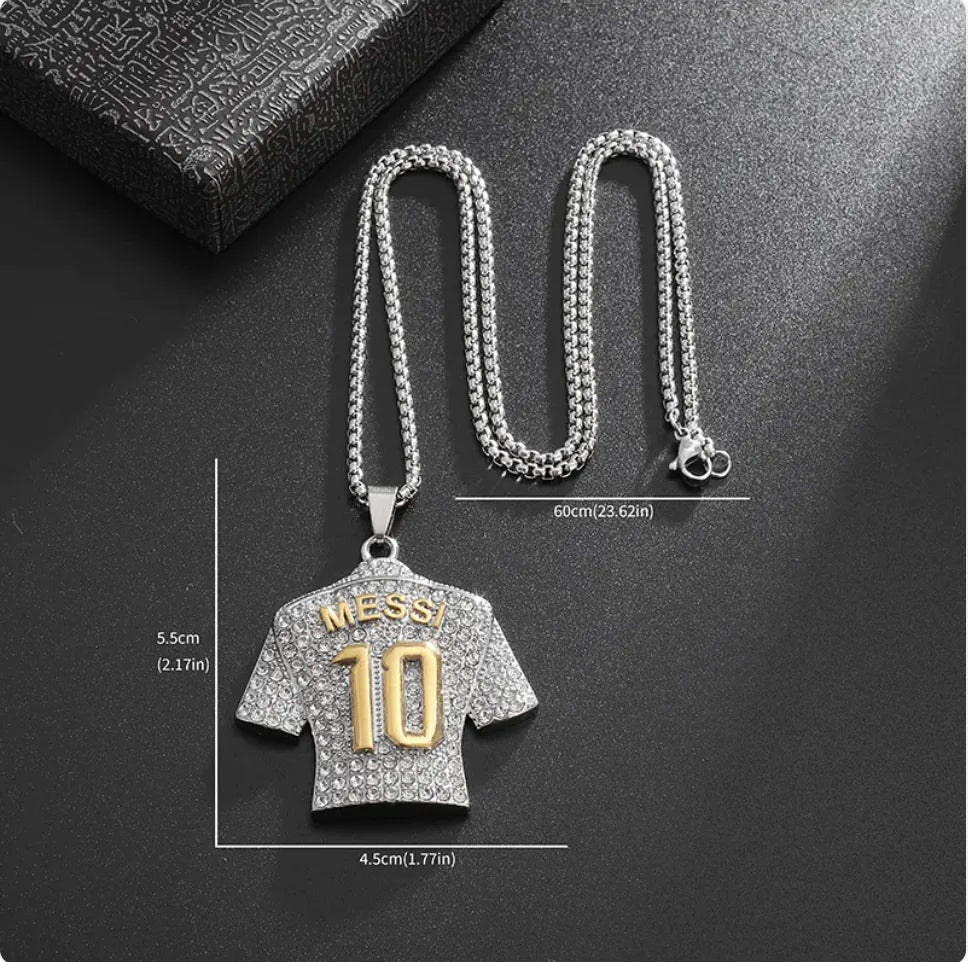 Messi Diamond Pendant Necklace