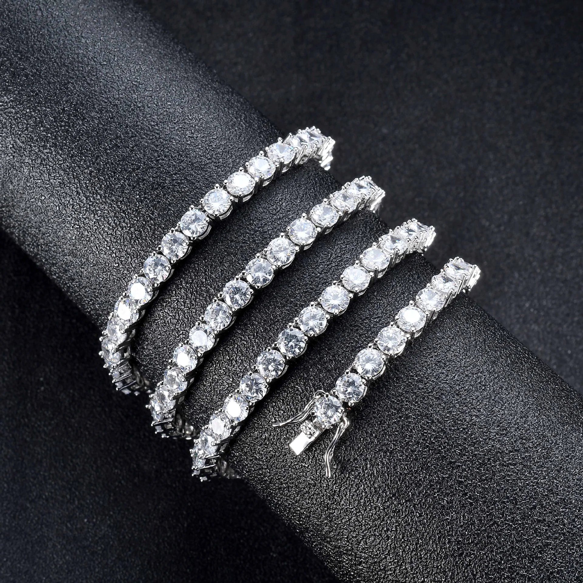 Zircon Chain Tennis Necklace (4MM)